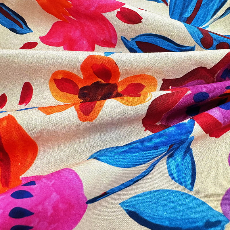 Tissu d'impression réactif en coton durable et confortable
