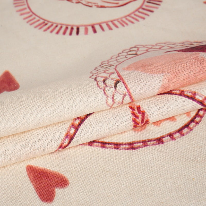 Tissu d'impression à jet d'encre numérique en lin respirant