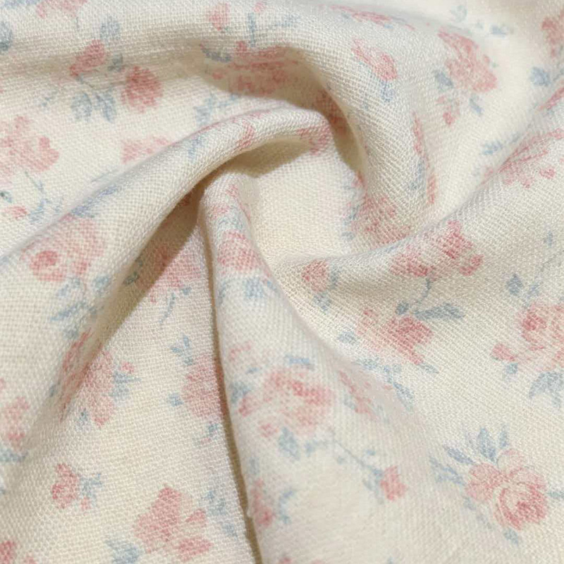 Tissu mélangé polyester-lin